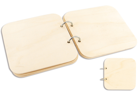 Album photos 5 pages en bois - Albums et carnets – 10doigts.fr