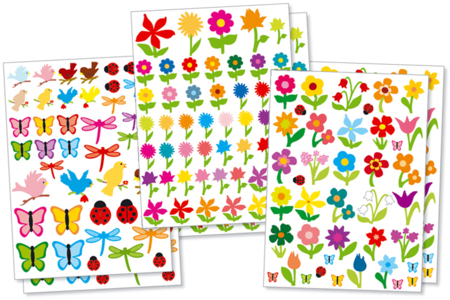 Gommettes printanières - Gommettes fantaisie – 10doigts.fr
