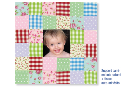 Support plat en bois contreplaqué, tissus auto-adhésifs - Supports Mosaïques – 10doigts.fr
