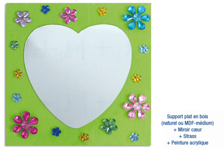 Supports plats en bois médium (MDF) : idée créa - Supports Mosaïques – 10doigts.fr