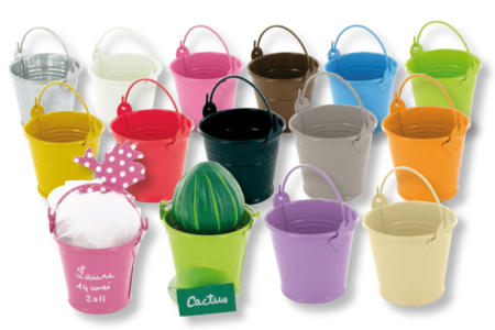 Mini seau en métal - Supports en Métal – 10doigts.fr