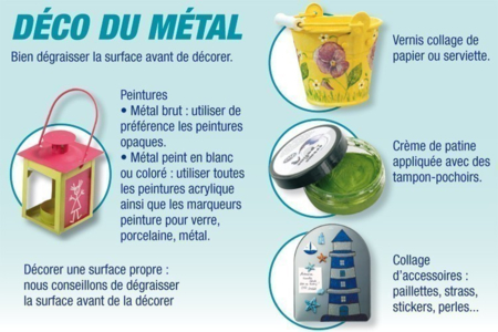 Mini seaux en métal - Supports en Métal – 10doigts.fr