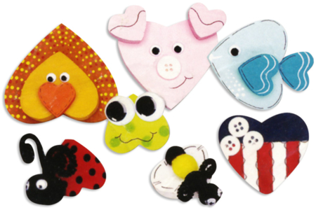 Coeurs en bois naturel - Déco en bois brut – 10doigts.fr