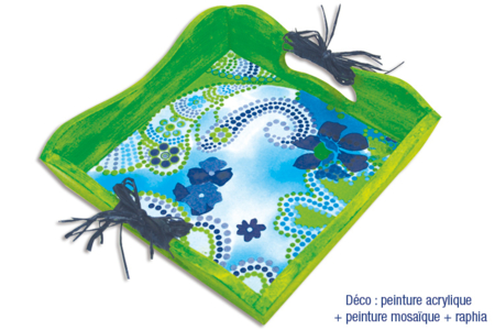 Mini plateau ou Porte-serviettes en bois - Plateaux en bois – 10doigts.fr