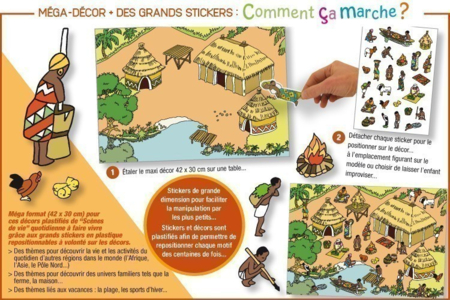 Stickers scène de vie La ferme - 10doigts.fr