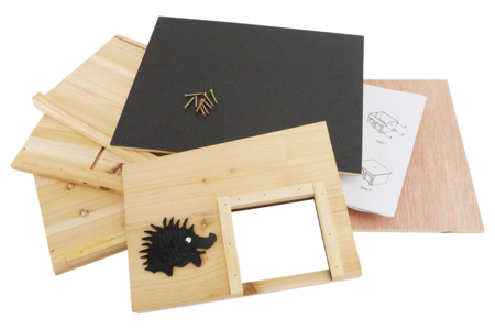 abri cabane hérisson à monter - Jardinage enfants – 10doigts.fr