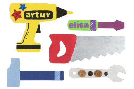 accessoires à peindre - Silhouettes en bois – 10doigts.fr