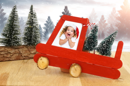 Activite Enfant Camionette Noel - Activités manuelles décorations du sapin de Noël – 10doigts.fr