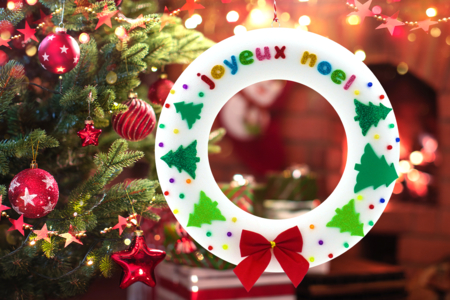 Activité Enfant Couronne Noel Polystyrène - Activités manuelles bricolages de Noël – 10doigts.fr