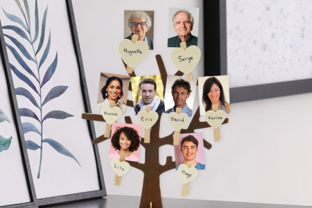 Activité enfant famille Arbre généalogique - Activités manuelles fête des mères – 10doigts.fr