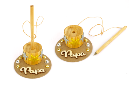 Activite enfant Fete peres porte stylo - Activités manuelles fête des pères – 10doigts.fr