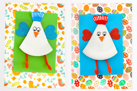 Activite Enfant Paques Poules Tableau - Activités manuelles DIY Pâques – 10doigts.fr