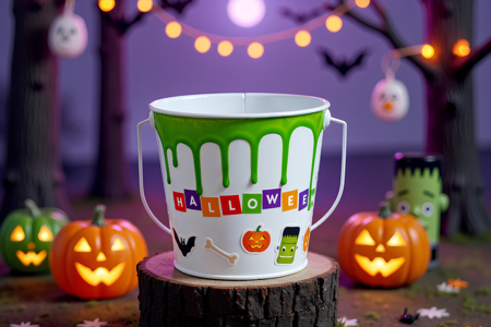 Activité Enfants Halloween Seau friandises - Activités manuelles Halloween – 10doigts.fr
