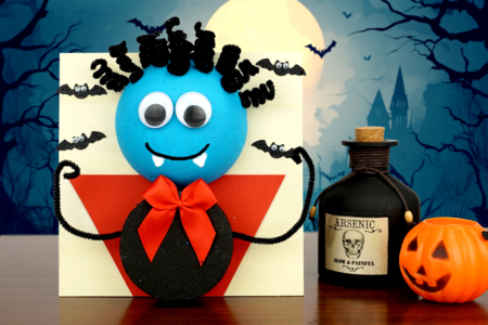 Activité Enfants Halloween Vampire Tableau - Activités manuelles Halloween – 10doigts.fr