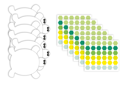 activité gommette tortue - Kits créatifs gommettes – 10doigts.fr