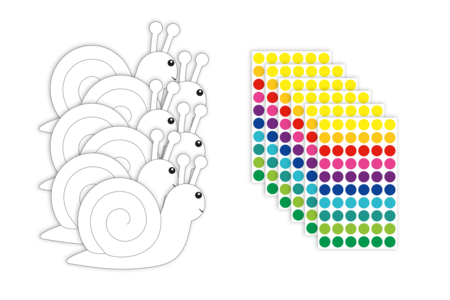 activité gommettes escargot - Kits créatifs gommettes – 10doigts.fr