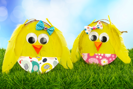 Activite Paques Enfants Poussin - Activités manuelles DIY Pâques – 10doigts.fr