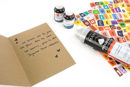 Activité peinture raclette - Activités manuelles Saint-valentin – 10doigts.fr