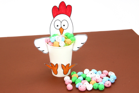 Activité Poule Pâques Enfant - Activités manuelles DIY Pâques – 10doigts.fr
