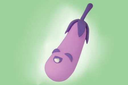 Actvité manuelle aubergine pate a modeler - Activités manuelles de modelage – 10doigts.fr