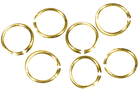 anneaux brisés dorés ronds 5 mm - Anneaux, clous – 10doigts.fr