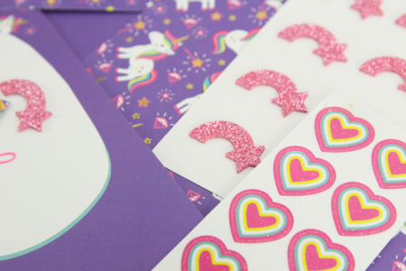 anniversaire fille paillettes - Invitations d'anniversaire – 10doigts.fr