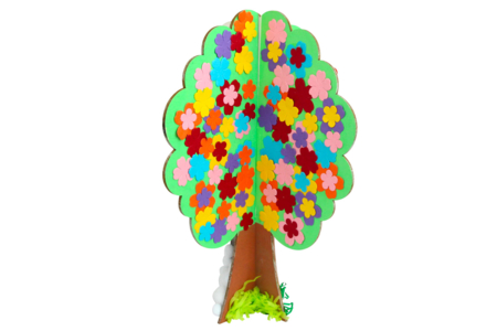 arbre à poser en bois - Paille et Raphia – 10doigts.fr