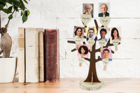 Coeurs en bois naturel - 30 pièces - Déco en bois brut – 10doigts.fr