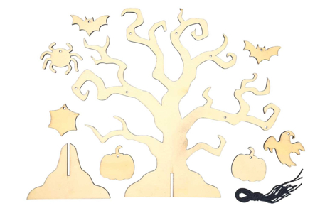 arbre hanté halloween - Supports d'Halloween à décorer – 10doigts.fr
