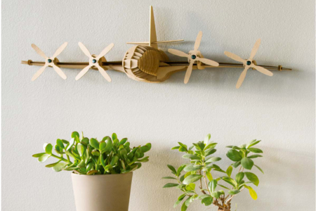 avion en carton à assembler - Décors en carton – 10doigts.fr