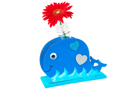 baleine coeur mousse - Décorations coeurs – 10doigts.fr