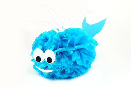Baleine papier de soie - Activités manuelles animaux – 10doigts.fr