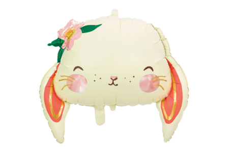 ballon lapin pâques mylar aluminium - Accessoires décoratifs de Pâques – 10doigts.fr