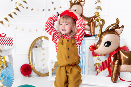 ballon renne noël décoration - Ballons, guirlandes, serpentins – 10doigts.fr