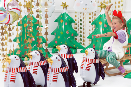 ballon sapin noël déco - Ballons, guirlandes, serpentins – 10doigts.fr