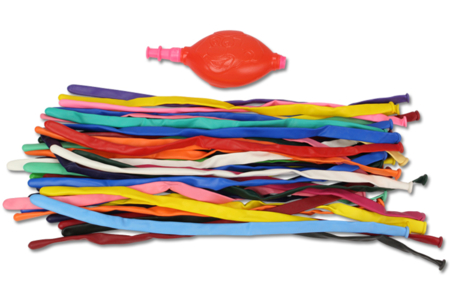 Ballons de baudruche, Ballons à modeler - Ballons, guirlandes, serpentins – 10doigts.fr