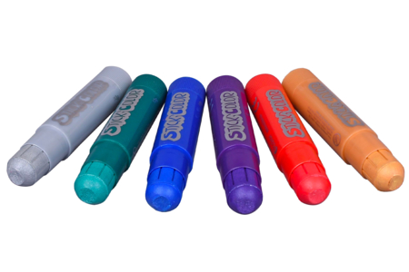 bâton gouache stick solide métallisé - Peinture gouache solide – 10doigts.fr