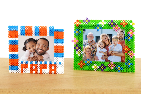 Bircolage Fete Parents Enfant Cadre Perle Repasser - Activités manuelles fête des mères – 10doigts.fr