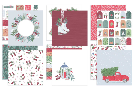 Bloc papier Noël foil Artemio - 30 feuilles  - Papiers créatif de Noël – 10doigts.fr