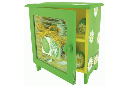 boite à oeuf grillage verte - Objets bois pour la cuisine – 10doigts.fr