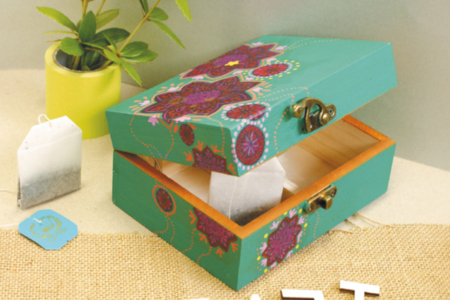 Boite à thé - Boîtes en bois – 10doigts.fr