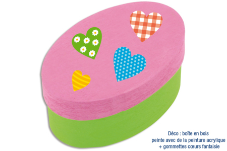 boite coeur - Gommettes coeurs – 10doigts.fr