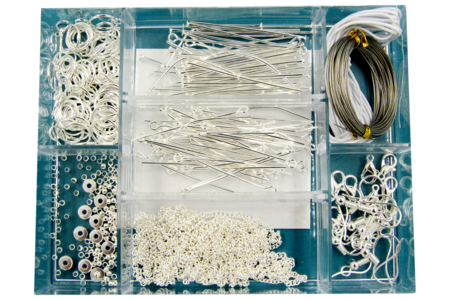 boite compartiments apprêts bijoux - Anneaux, clous – 10doigts.fr