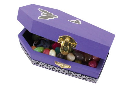 boite en bois halloween - Supports d'Halloween à décorer – 10doigts.fr