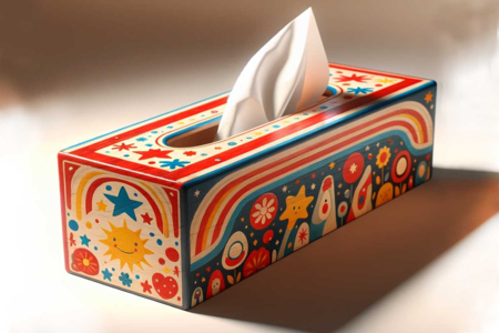 boite mouchoir acrylique - Peinture acrylique satinée, brillante – 10doigts.fr