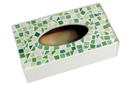 boite mouchoirs en mosaiques - Boîtes en bois – 10doigts.fr