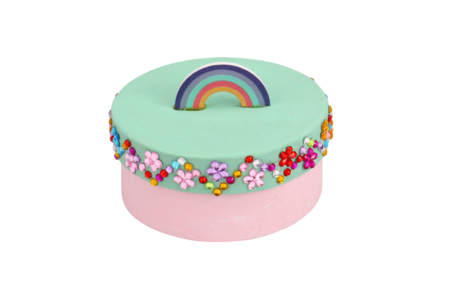 boite ronde arc-en-ciel - Boîtes à décorer – 10doigts.fr