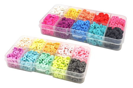 boites perles heishi - Perles Heishi et coquillages – 10doigts.fr