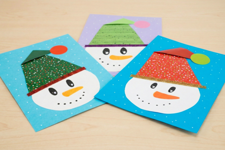 bonhomme de neige activité hiver enfants DIY - Activités manuelles personnages de Noël – 10doigts.fr