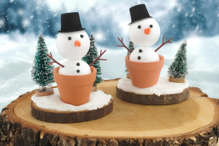 bonhomme de neige DIY noël enfants facile - Activités manuelles Noël – 10doigts.fr